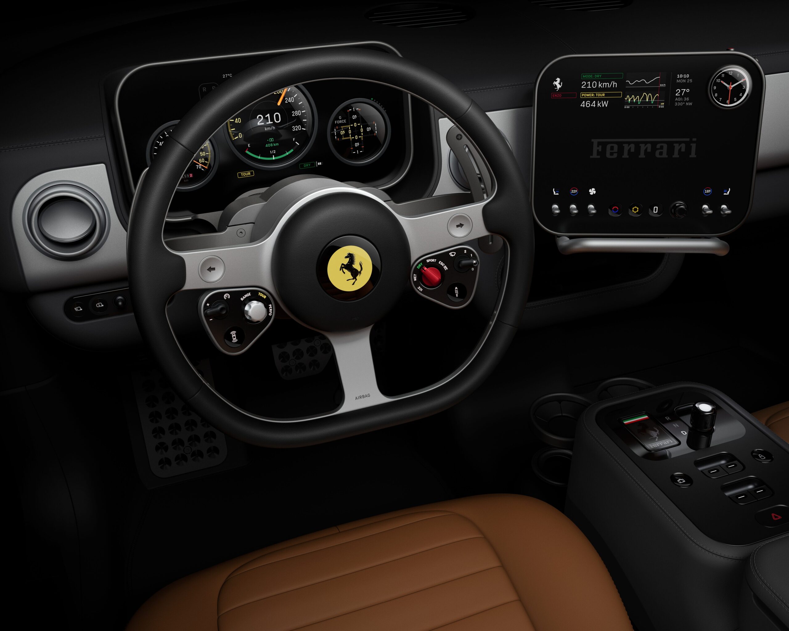 See the Upcoming Ferrari Luce EV SUV’s Interior in Photos