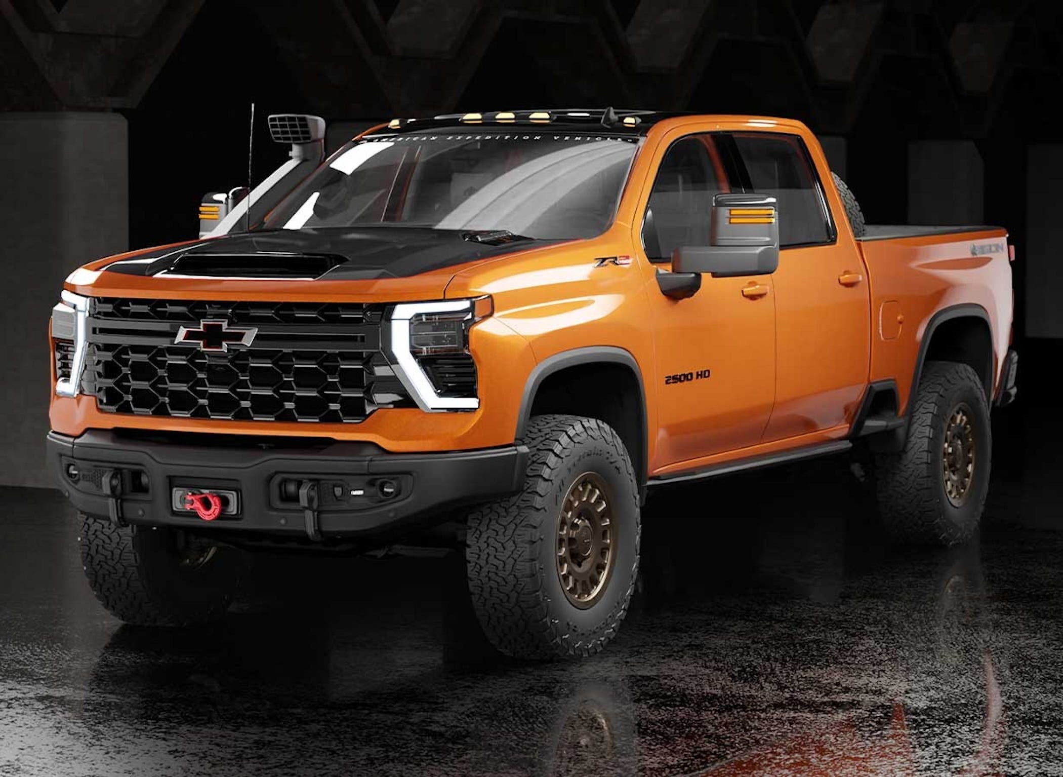 AEV’s Chevy Silverado HD ZR2 Bison is Unmissable in Tangier Orange