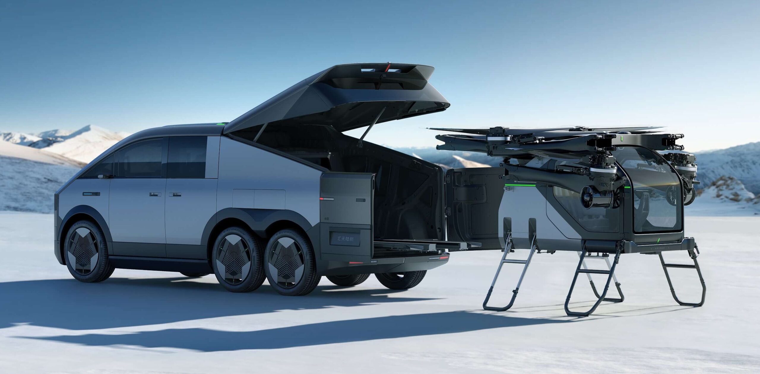 This Xpeng Chinese EV Comes with a Deployable Personal Aircraft