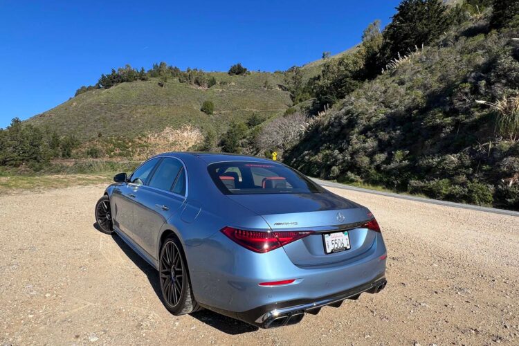 See the 2026 Mercedes-AMG S63 E Performance on a California Road Trip