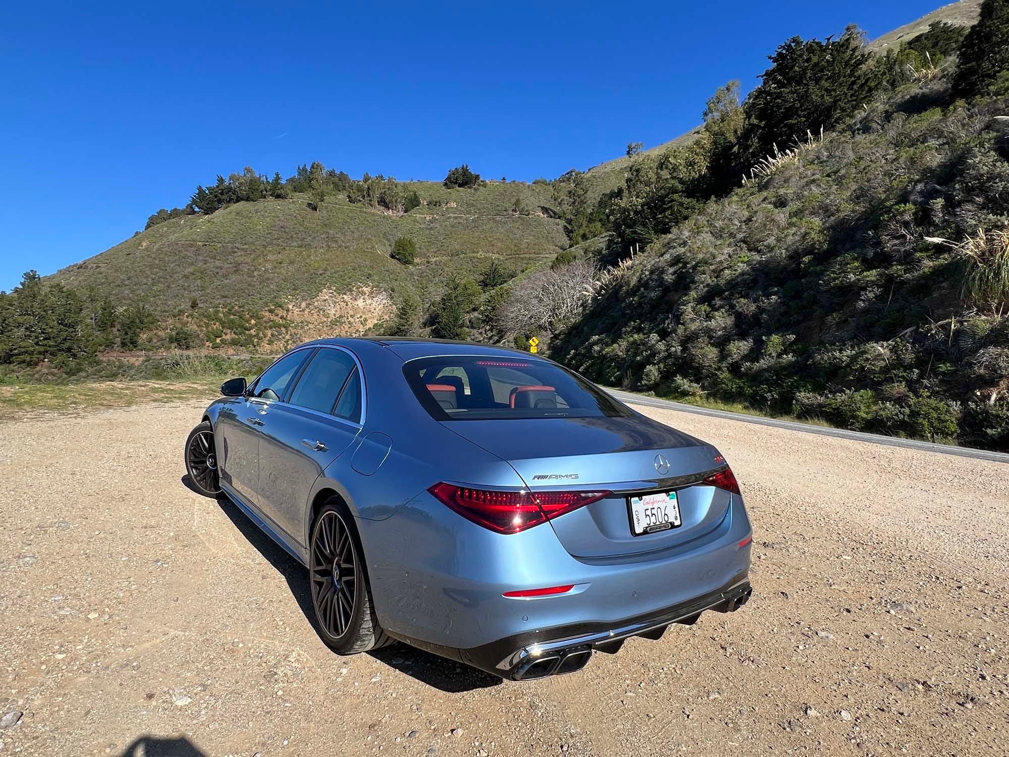 See the 2026 Mercedes-AMG S63 E Performance on a California Road Trip