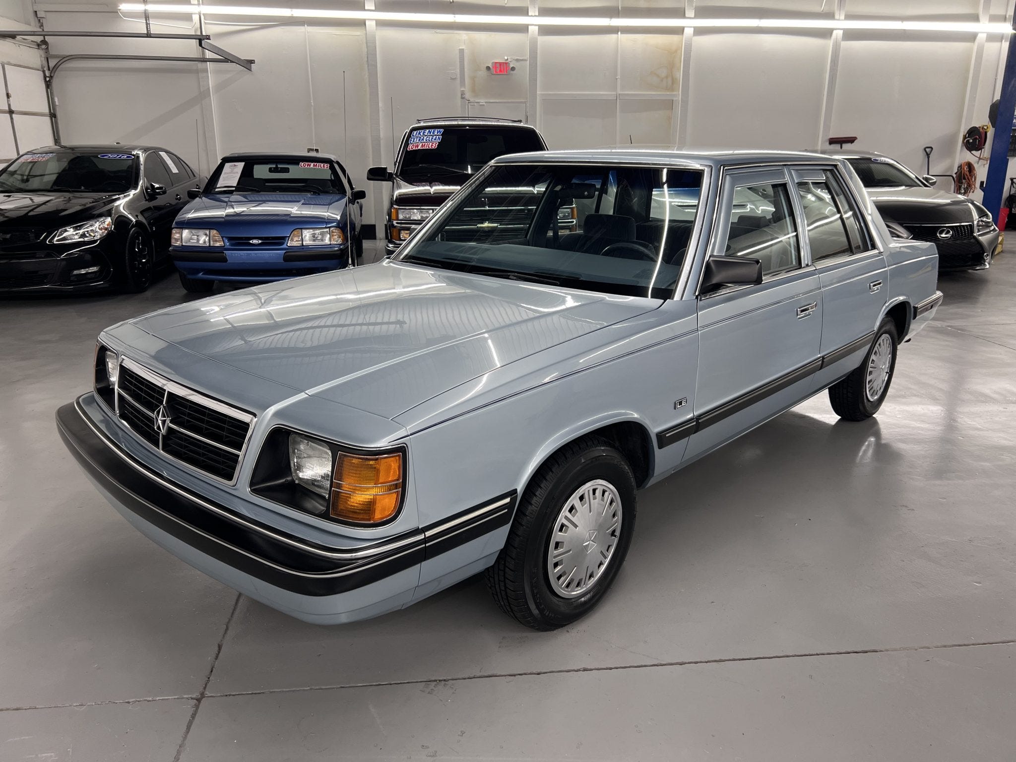 1989 Dodge Aries, Chrysler’s Boxy Savior, Is for Sale on Bring a Trailer