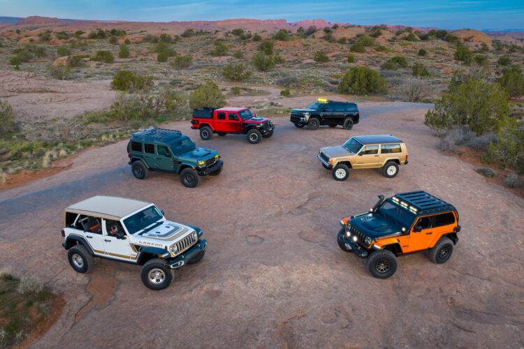 Jeep’s Moab Concepts Include a Restmod XJ and Two Retro Wranglers