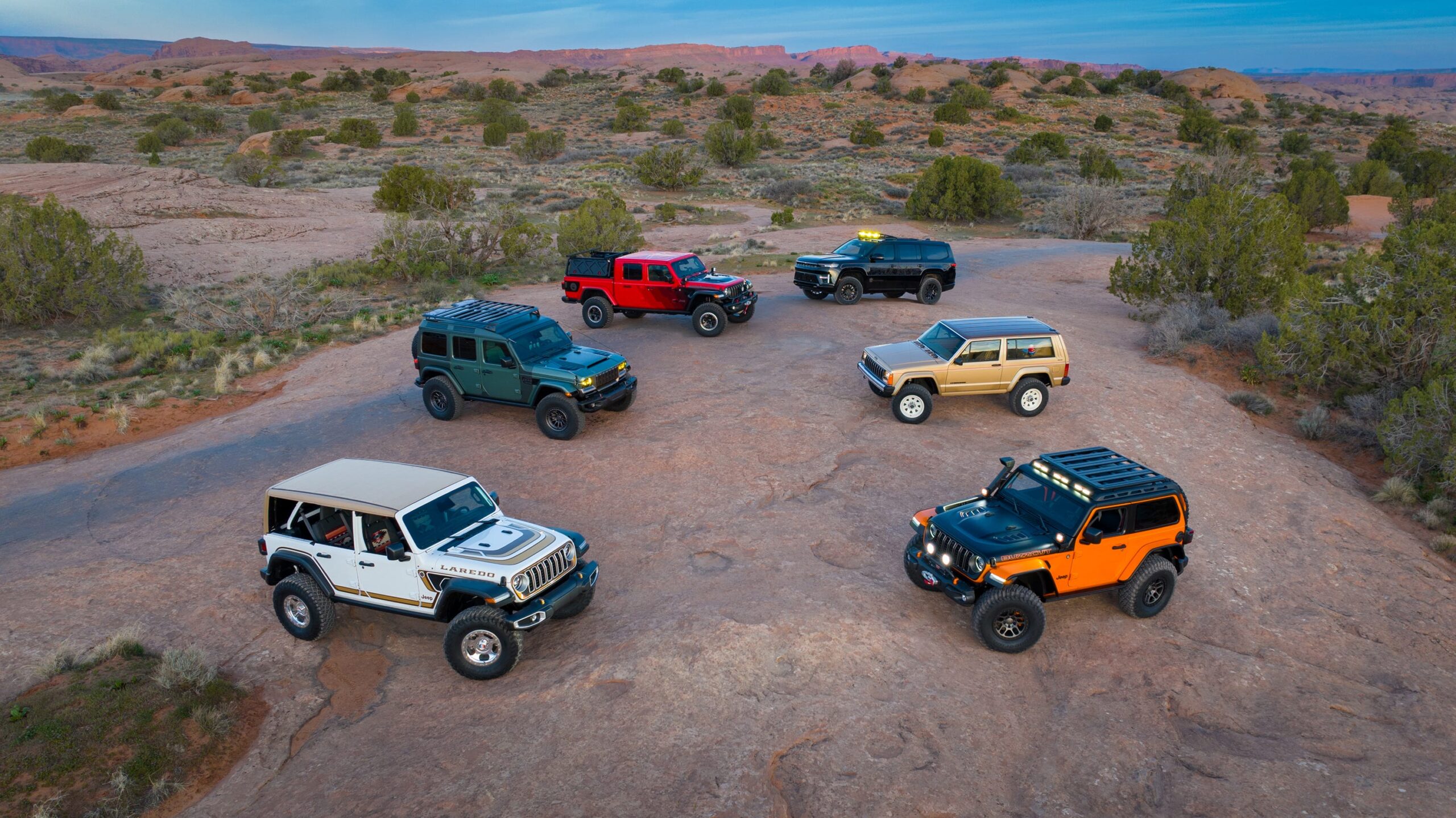 Jeep’s Moab Concepts Include a Restmod XJ and Two Retro Wranglers
