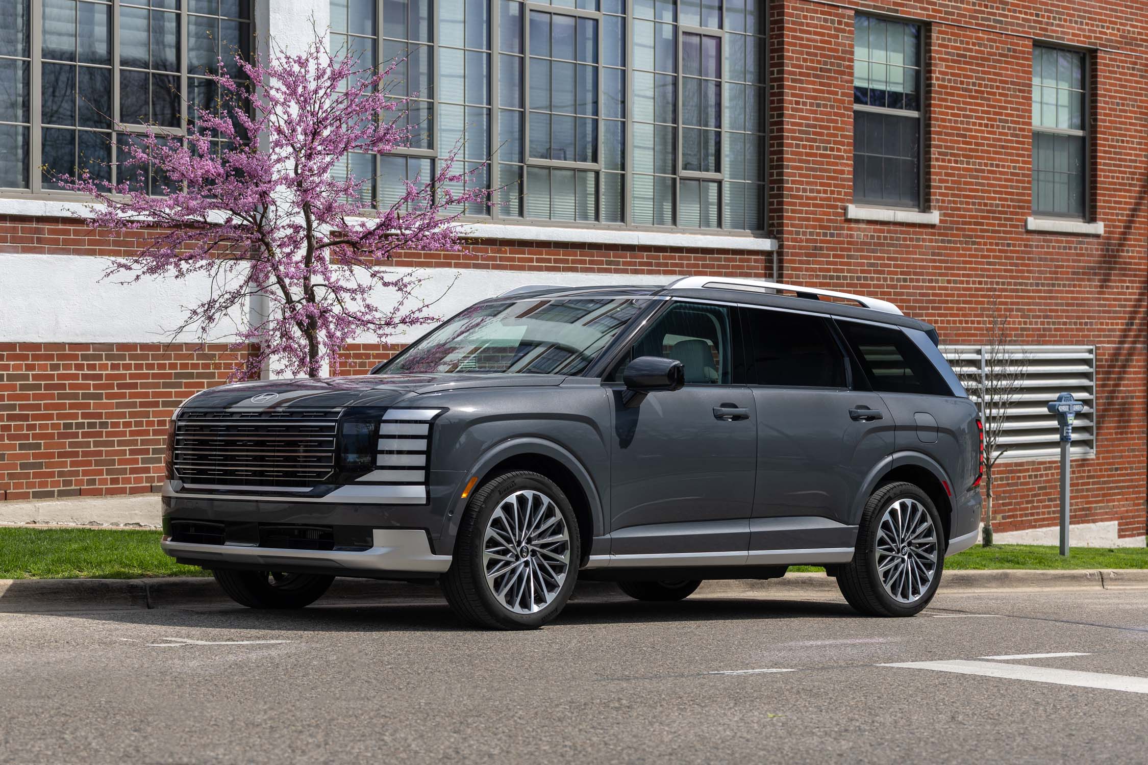 View Exterior Photos of the 2026 Hyundai Palisade Hybrid Calligraphy