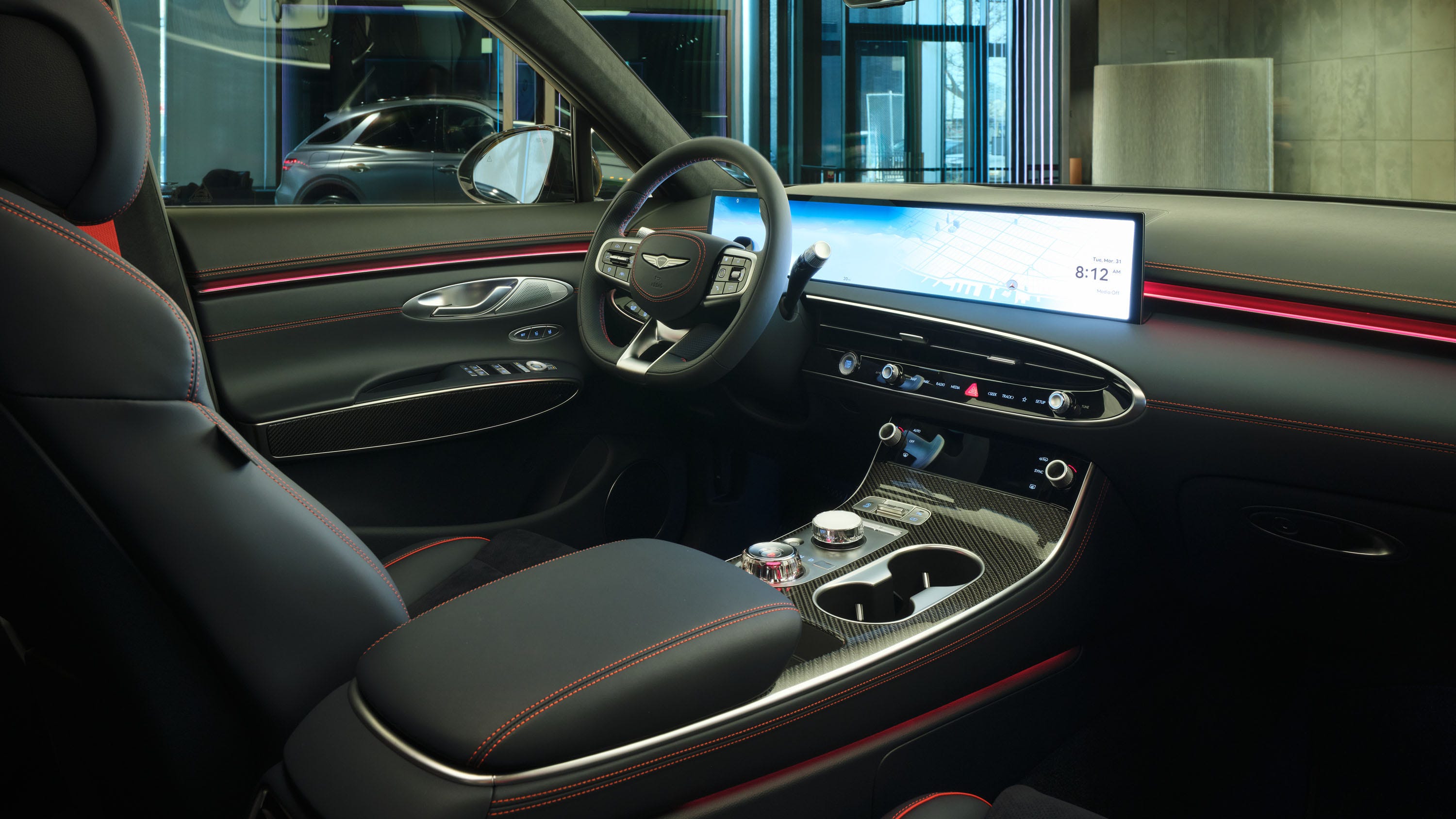 View Interior Photos of the 2027 Genesis GV70 Prestige Graphite