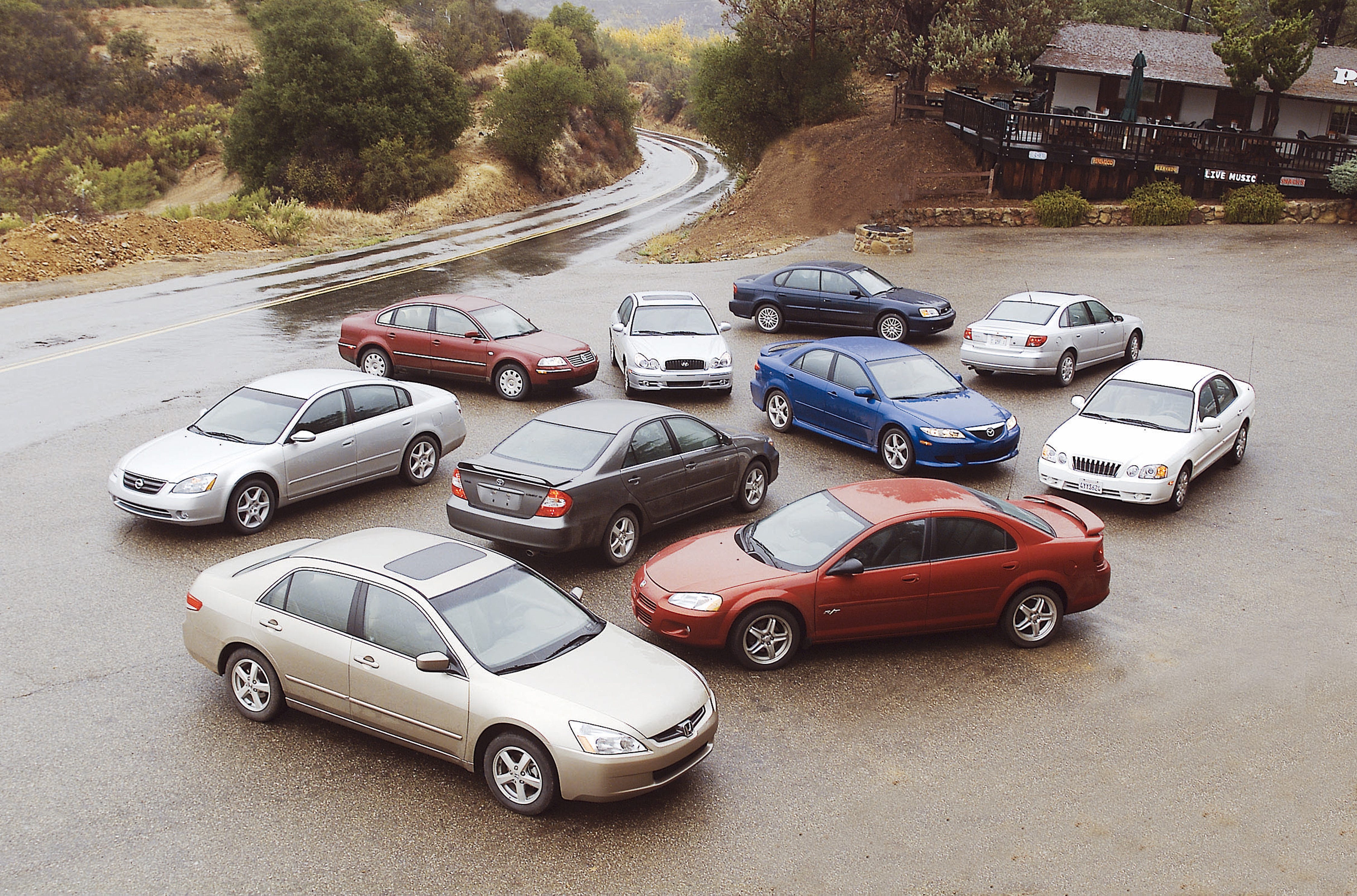 Splashing in the Mainstream: 2003 Mid-Size Sedan Comparison Test