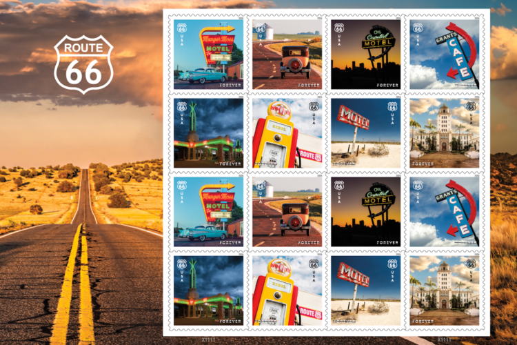 USPS Celebrates 100 Years of Route 66 with a Special Set of Stamps
