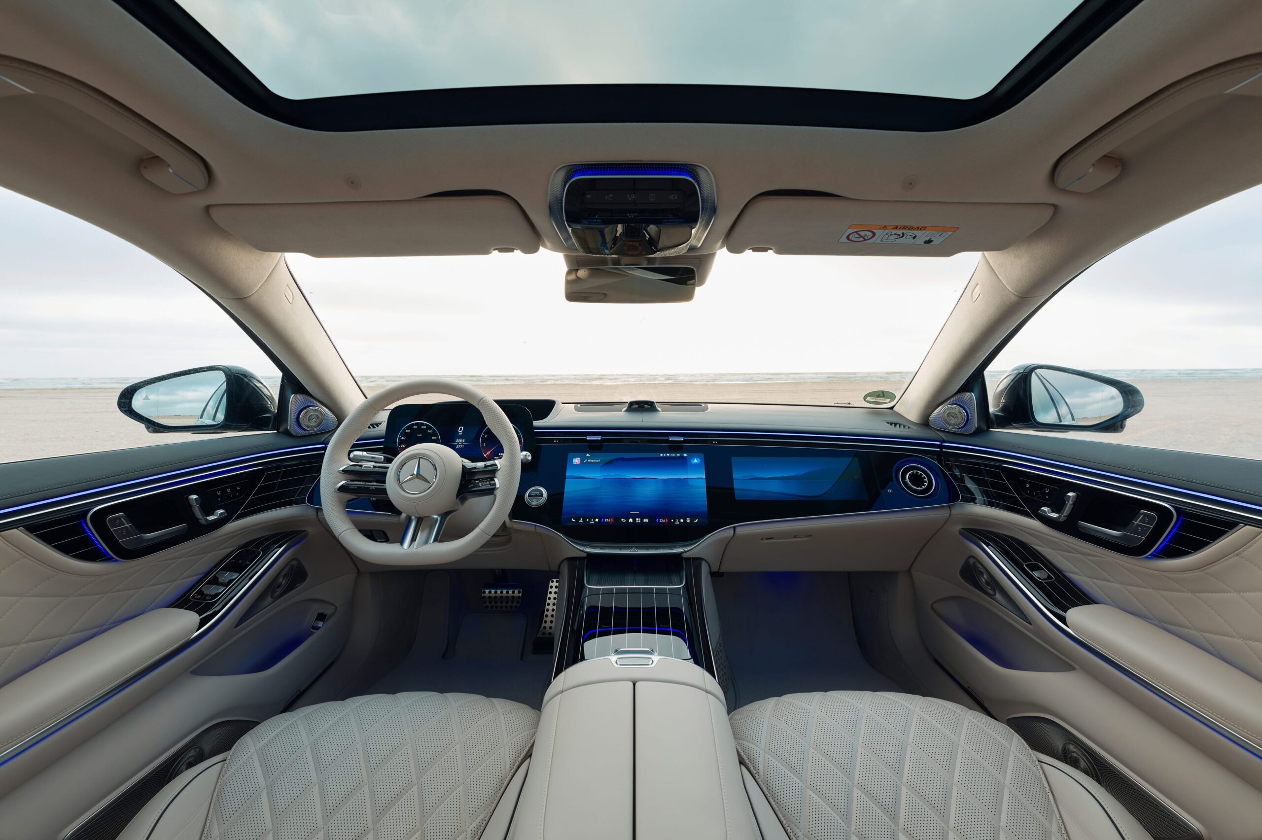 View Interior Photos of the 2027 Mercedes-Benz S-Class