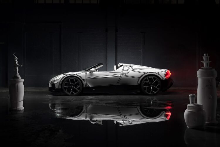 The Ornate Bugatti Mistral Blanc Éternel Wears Porcelain Accents