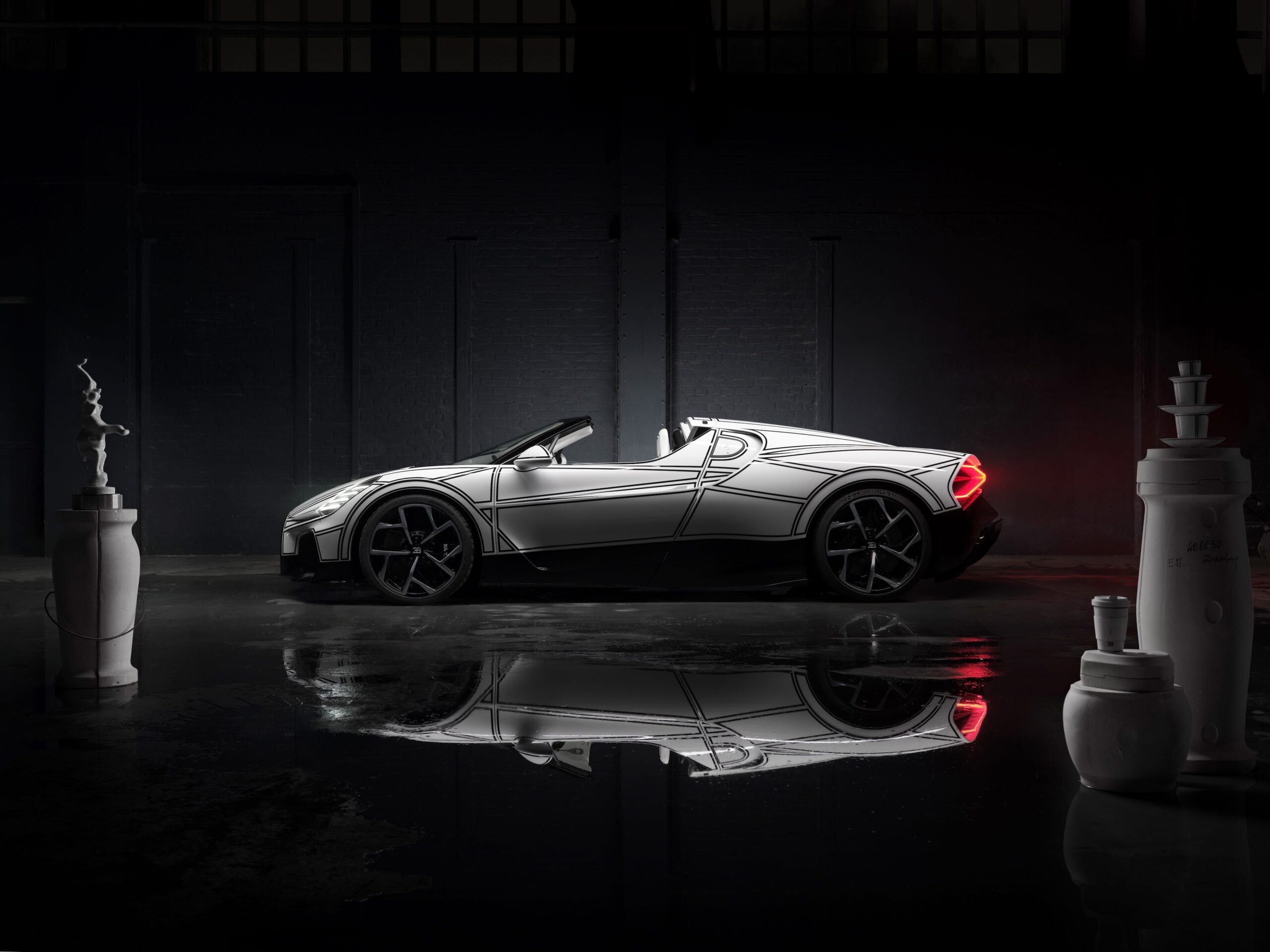 The Ornate Bugatti Mistral Blanc Éternel Wears Porcelain Accents