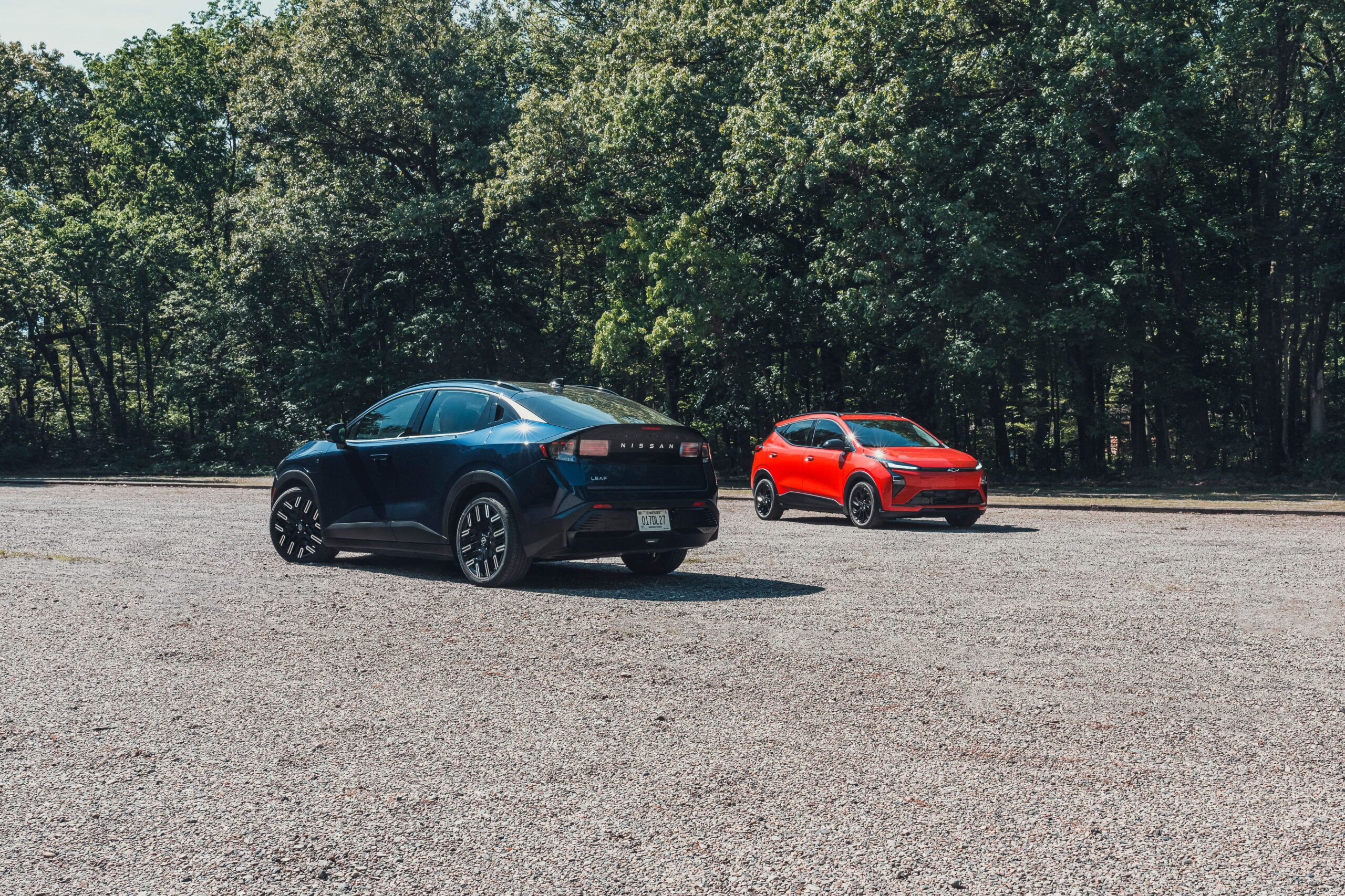 2027 Chevy Bolt vs. 2026 Nissan Leaf Comparison Test: Battle of the Bargains