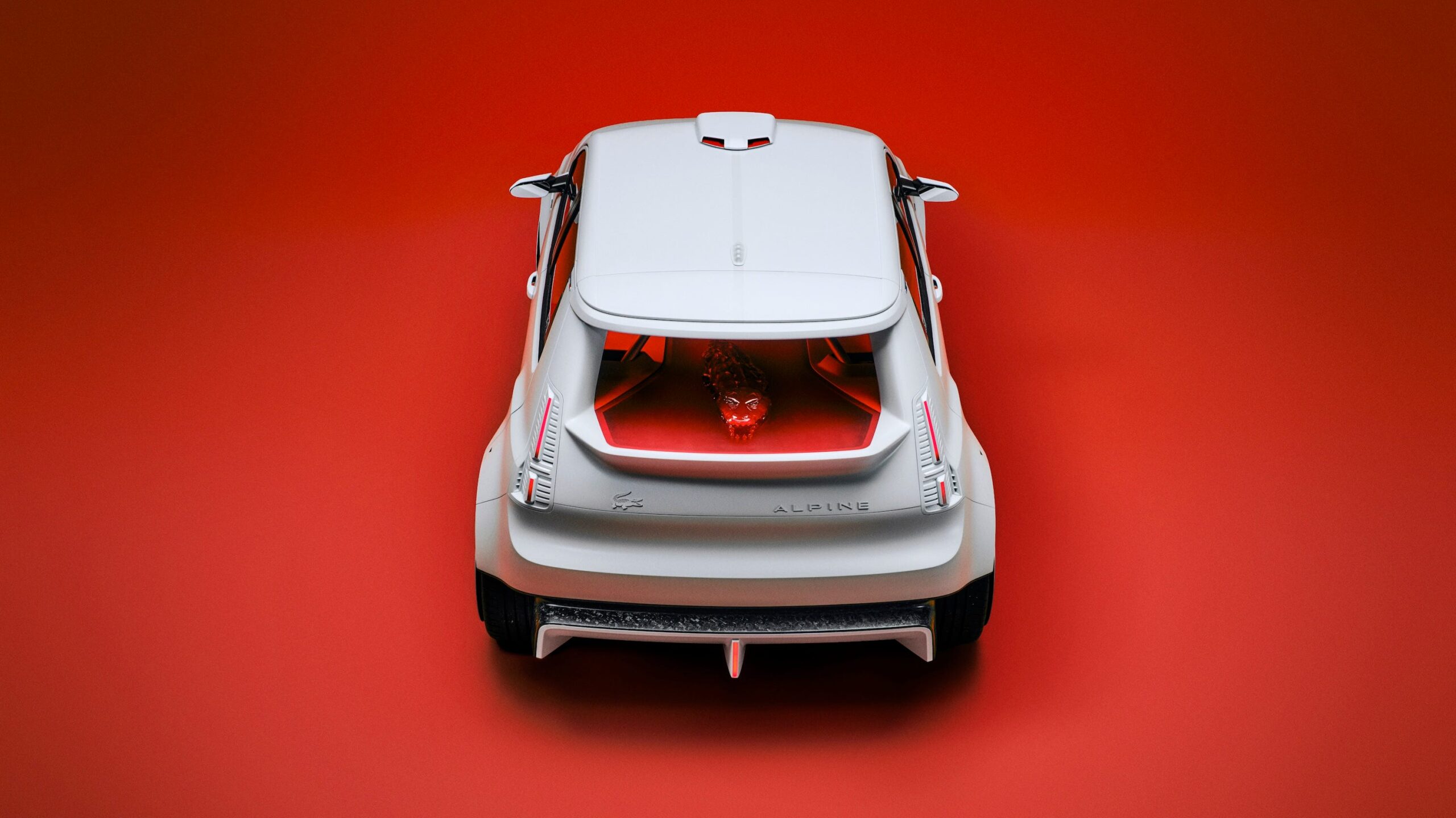 This Wild Hot Hatch Has Angry Red Crocodiles Swimming on the Hood
