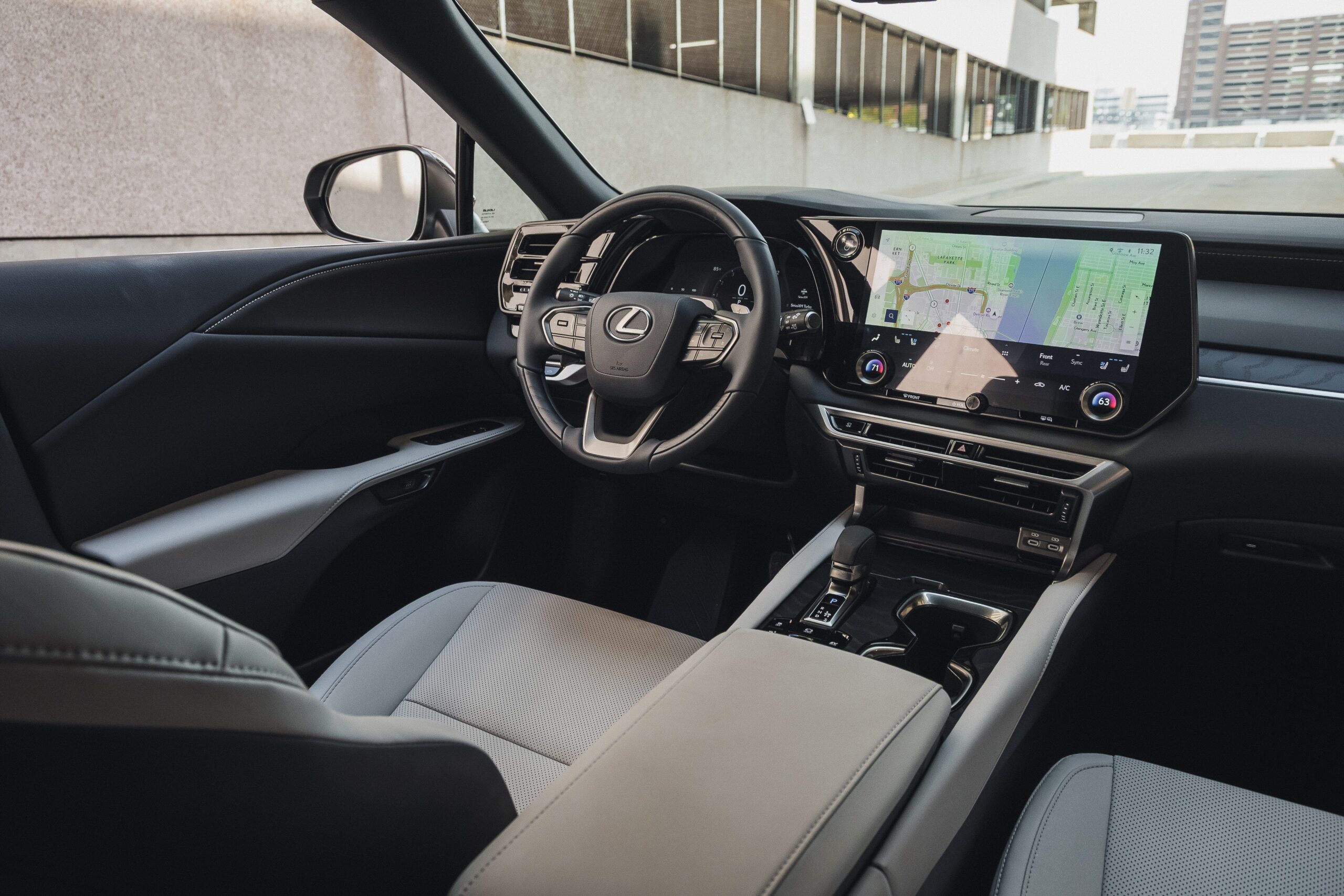 View Interior Photos of the 2026 Lexus RX350h F Sport