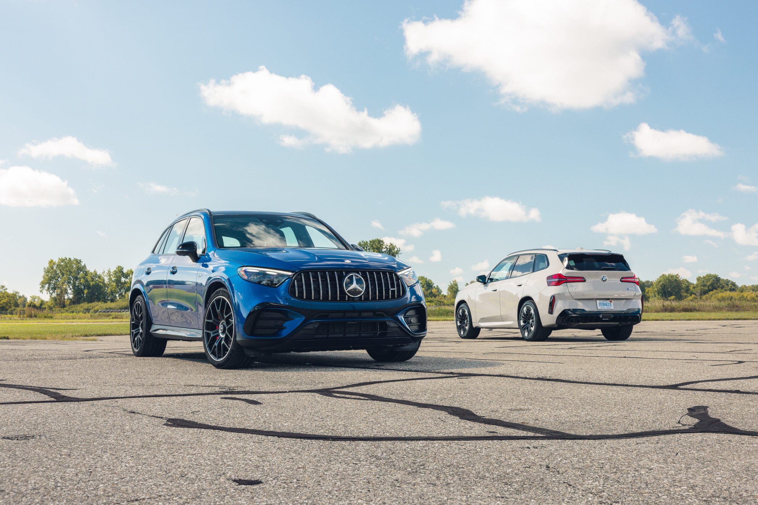 View Photos of the 2026 BMW X3 vs. 2027 Mercedes-AMG GLC53