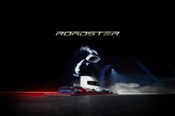 Revealed! New Tesla Roadster Takes Flight with SpaceX Thrusters
